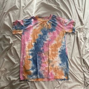 Lulus Tie Dye T Shirt Dress